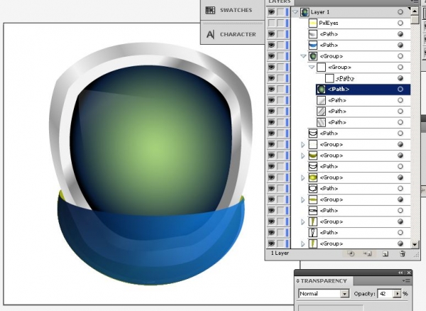 Creation of Glossy PXL: Step 5